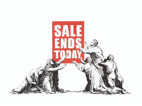 Sale Ends – Banksy – Pop Art Painting - Canvas Prints