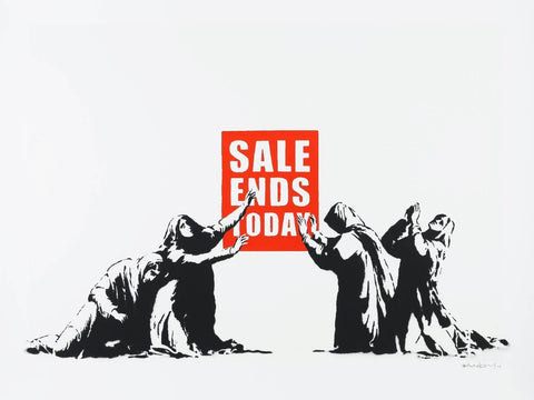 Sale Ends Today - Blouin - Banksy - Canvas Prints