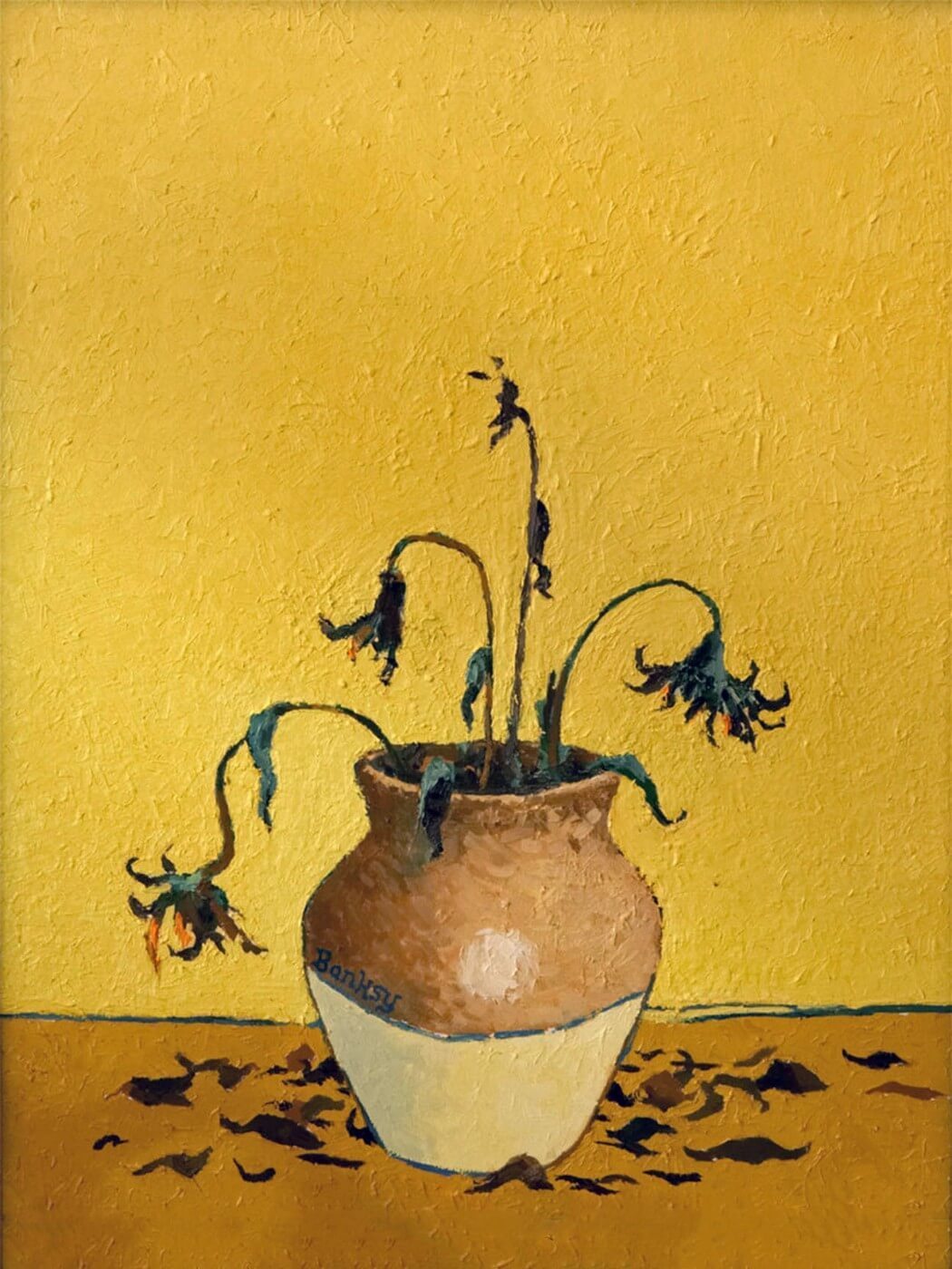 Sunflowers (from Petrol Station) - Banksy - Framed Prints by
