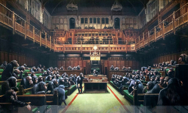 Bansky - Devolved Parliament - Canvas Prints