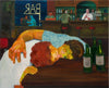 Bar Room Kiss - Modern Art Contemporary Painting - Canvas Prints