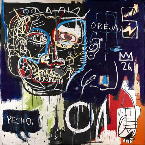 Untitled (Pecho/Oreja), 1983 - Canvas Prints by Jean-Michel Basquiat