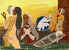 Bathers - Maqbool Fida Husain Painting - Life Size Posters