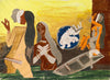 Bathers - Maqbool Fida Husain Painting - Posters