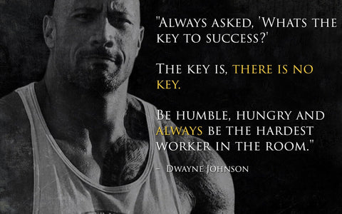 Be The Hardest Worker In The Room - Dwayne (The Rock) Johnson by Tallenge Store