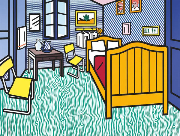 Bedroom At Arles - Roy Lichtenstein - Modern Pop Art Painting - Life Size Posters