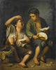 Beggar Boys Eating Grapes And Melon - Bartolome Esteban Murillo - Canvas Prints