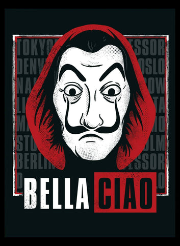 Bella Ciao - Money Heist - Netflix TV Show Poster Fan Art - Canvas Prints