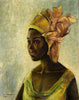 Chirstine Portrait - Ben Enwonwu - African Painting Masterpiece - Life Size Posters