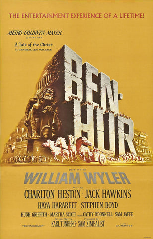 Ben-Hur – Charlton Heston – Hollywood Classic English Movie Poster - Large Art Prints