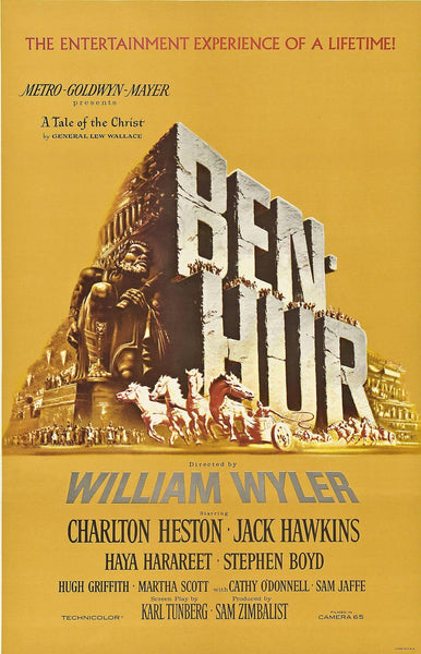 Ben-Hur – Charlton Heston – Hollywood Classic English Movie Poster - Framed Prints