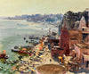 Benaras From The Rooftop - Painting Of The Holy City of Varanasi India - Art Prints