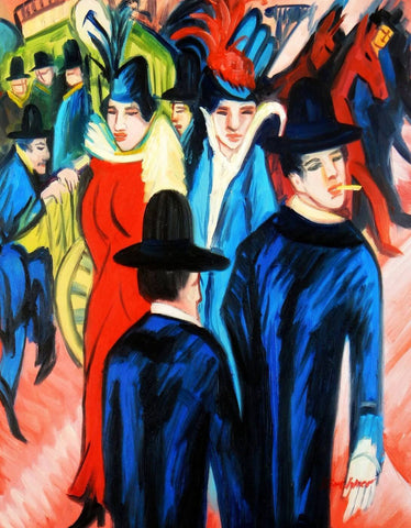 Berlin Street Scene by Ernst Ludwig Kirchner