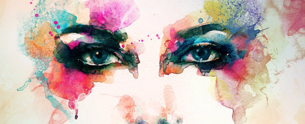 Abstract Woman Face  - Canvas Prints