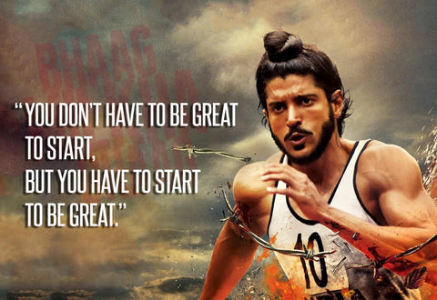 Bhaag Milkha Bhaag - Milkha Singh - Bollywood Cult Classic Hindi Movie Poster - Canvas Prints by Tallenge Store