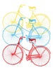 Abstract Color Bicycle – Pop Art Painting - Life Size Posters