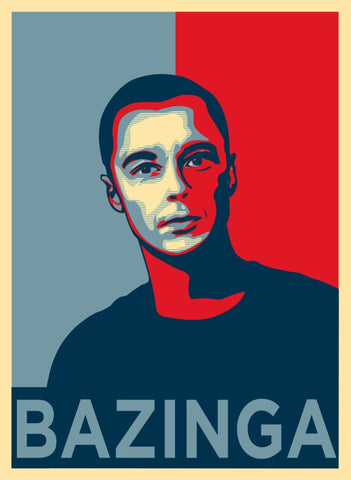 Big Bang Theory - Bazinga - Framed Prints