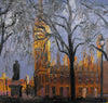 Big Ben Dawn - London Photo and Painting Collection - Canvas Prints