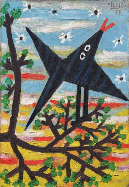 Bird In A Tree - Picasso - Cubist Painting - Large Art Prints