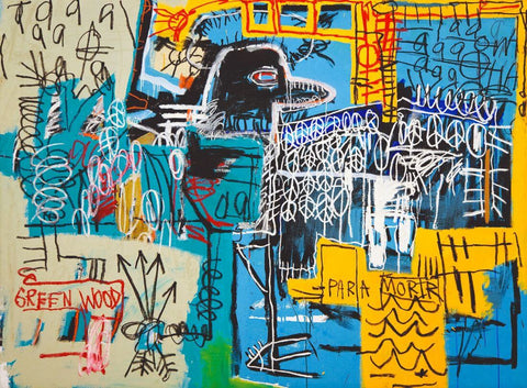 Bird On Money - Jean-Michel Basquiat - Neo Expressionist Painting by Jean-Michel Basquiat