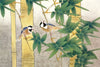 Birds In A Bamboo Grove - Watercolor Painting - Bird Wildlife Art Print Poster - Life Size Posters