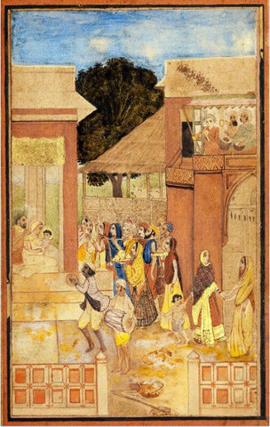 Birth Of Krishna - Abanindranath Tagore - Canvas Prints by Abanindranath Tagore