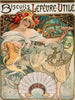 Biscuits Lefeure Utile - Advertisement Poster - Alphonse Mucha - Art Nouveau Print - Life Size Posters