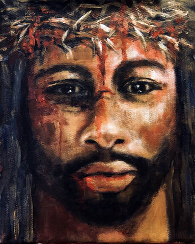 Black Jesus - Christian Art Painting by El Greco