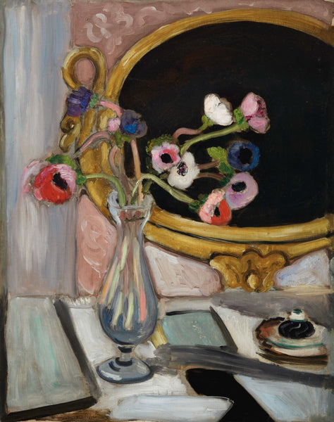 Black Mirror Anemones (Anémones au miroir noir) – Henri Matisse Painting - Framed Prints