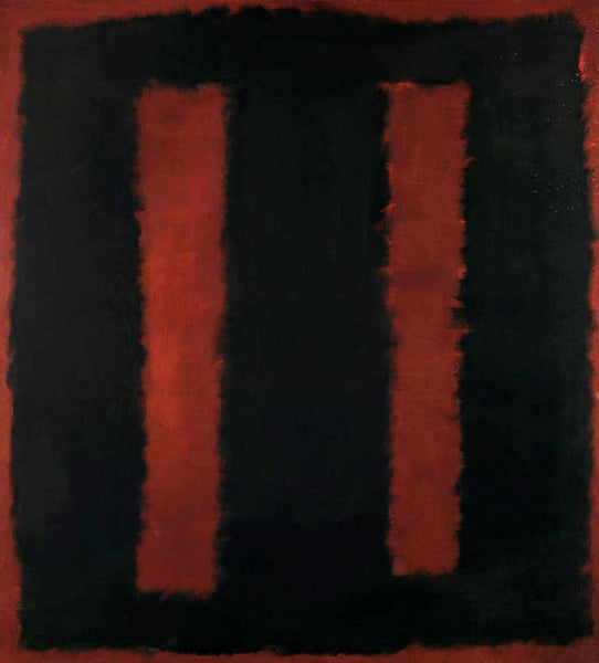 Black on Maroon 1958 - Mark Rothko - Color Field Painting - Canvas Prints