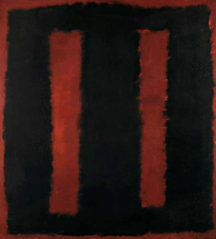 Black on Maroon 1958 - Mark Rothko - Color Field Painting by Mark Rothko