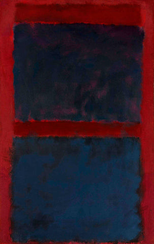 Black on Maroon - Mark Rothko - Color Field Painting - Canvas Prints