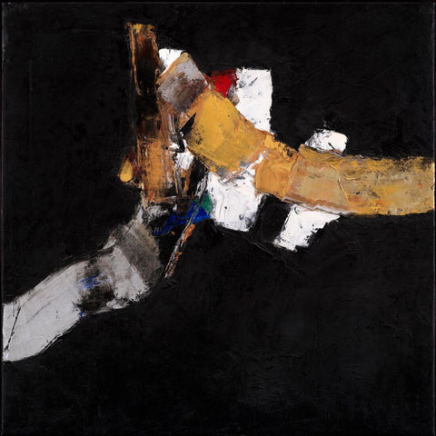 Compact Abstract Black Space - Contemporary Abstract Painting - Life Size Posters by ...