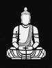 Black And White Buddha Art - Posters