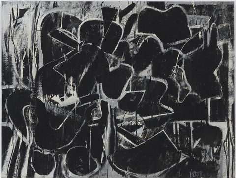 Black Painting - Posters by Willem de Kooning