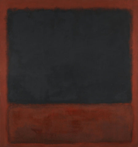 Black, Red over Black on Red (Noir, Rouge Sur Noir Sur Rouge) - Canvas Prints