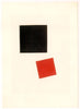 Kazimir Malevich - Black Square And Red Square, 1915 - Canvas Prints