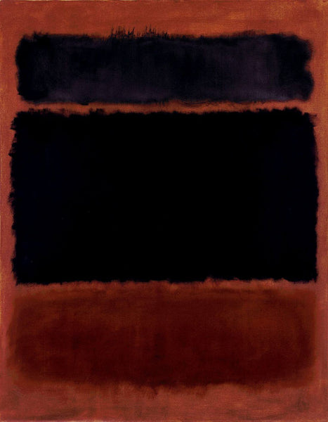 Black In Deep Red 1957 - Mark Rothko - Color Field Painting - Art Prints