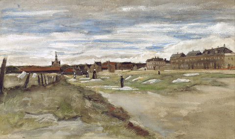 Bleaching Ground At Scheveningen - Framed Prints by Vincent Van Gogh