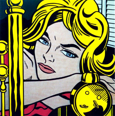 Blonde Waiting - Large Art Prints by Roy Lichtenstein