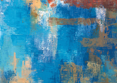 Blue Abstract Art by Sina Irani