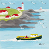 Boat Going To Sea - Maud Lewis - Folk Art Painting - Life Size Posters