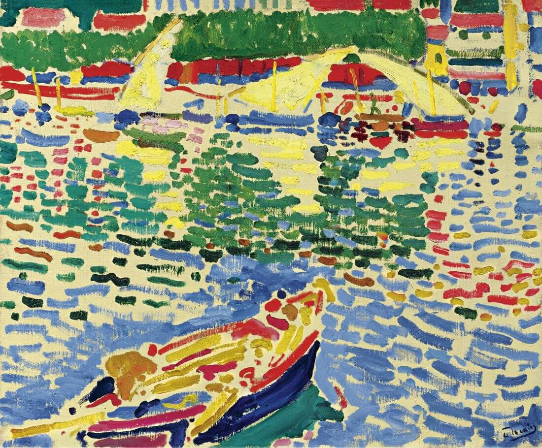 Boats At Port In Collioure (Barques au port de Collioure) - Andre