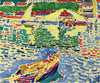 Boats At Port In Collioure (Barques au port de Collioure) - Andre Derain - Fauve Art Painting - Art Prints