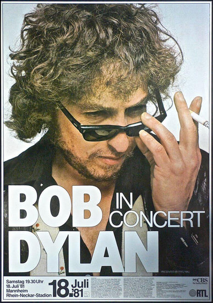 Bob Dylan - Concert Poster (Germany 1981) - Music Poster - Canvas Prints