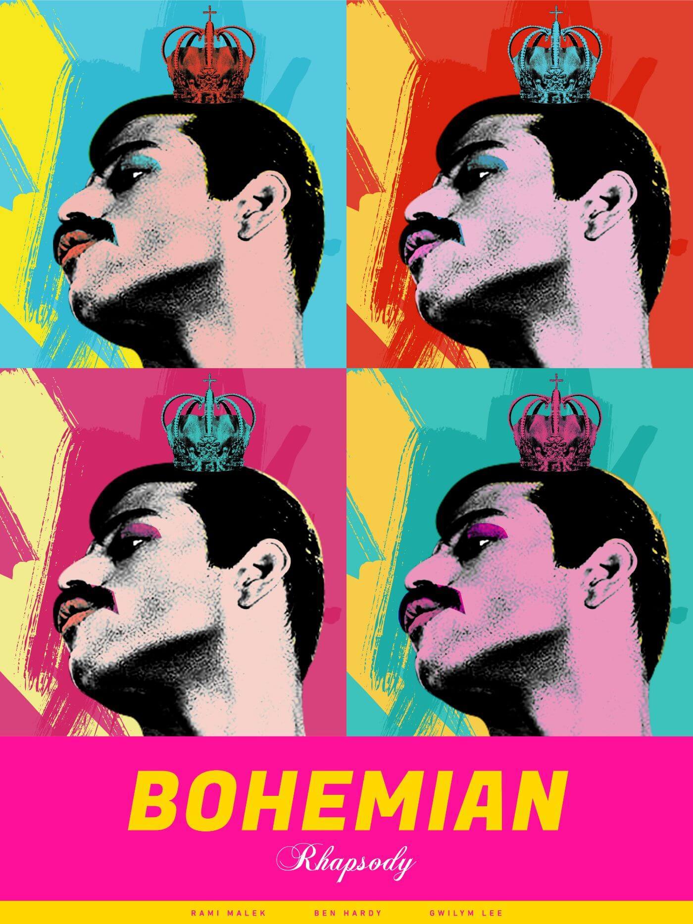 Bohemian Rhapsody - Hollywood Movie Pop Art Poster Collection - Art Prints  by Tim, Buy Posters, Frames, Canvas & Digital Art Prints