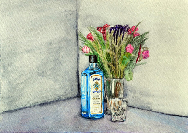 Bombay Sapphire Still Life Art - Canvas Prints