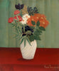 Bouquet of Flowers with China Asters and Tokyos - Henri Rousseau - Floral Painting - Framed Prints