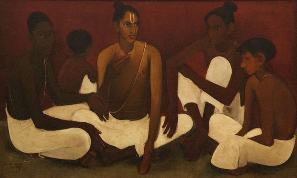 Brahmacharis by Amrita Sher-Gil | Tallenge Store | Buy Posters, Framed Prints & Canvas Prints