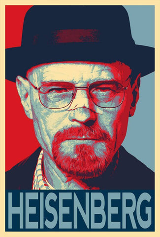 Breaking Bad - Bryan Cranston - Heisenberg - TV Show Poster 3 - Life Size Posters by Tallenge